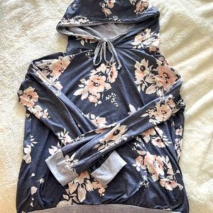 Woman’s floral hoodie